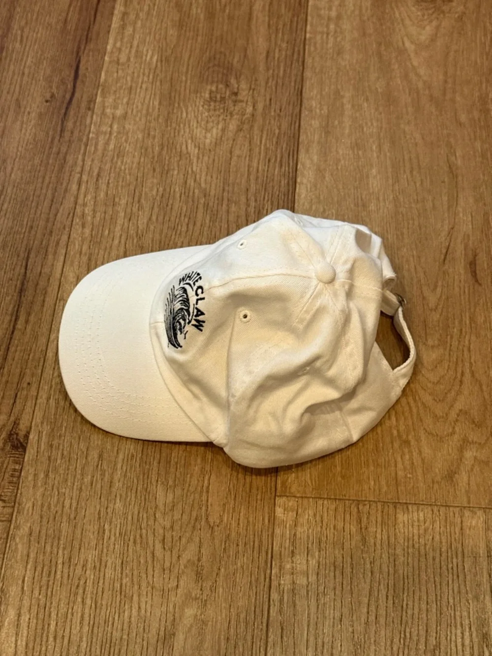 White Claw Embroidered Wave Dad Hat - White - Picture 4 of 5